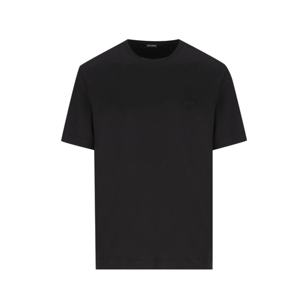 Zegna Black T-Shirts & Vests - T-Shirts Men